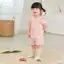 Bộ đồ cộc tay bé gái phối bèo đễ thương chất liệu cotton mềm mịn, thoáng mát [0056]