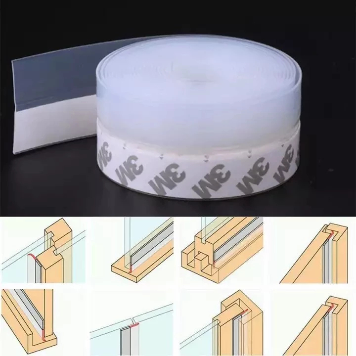 Ron Cao Su Cuộn Dài 5md x 3.5cm - Ron Dán Chặn Khe Cửa - Chống Bụi, Ngăn Gió Lùa, Côn Trùng Tiện Lợi