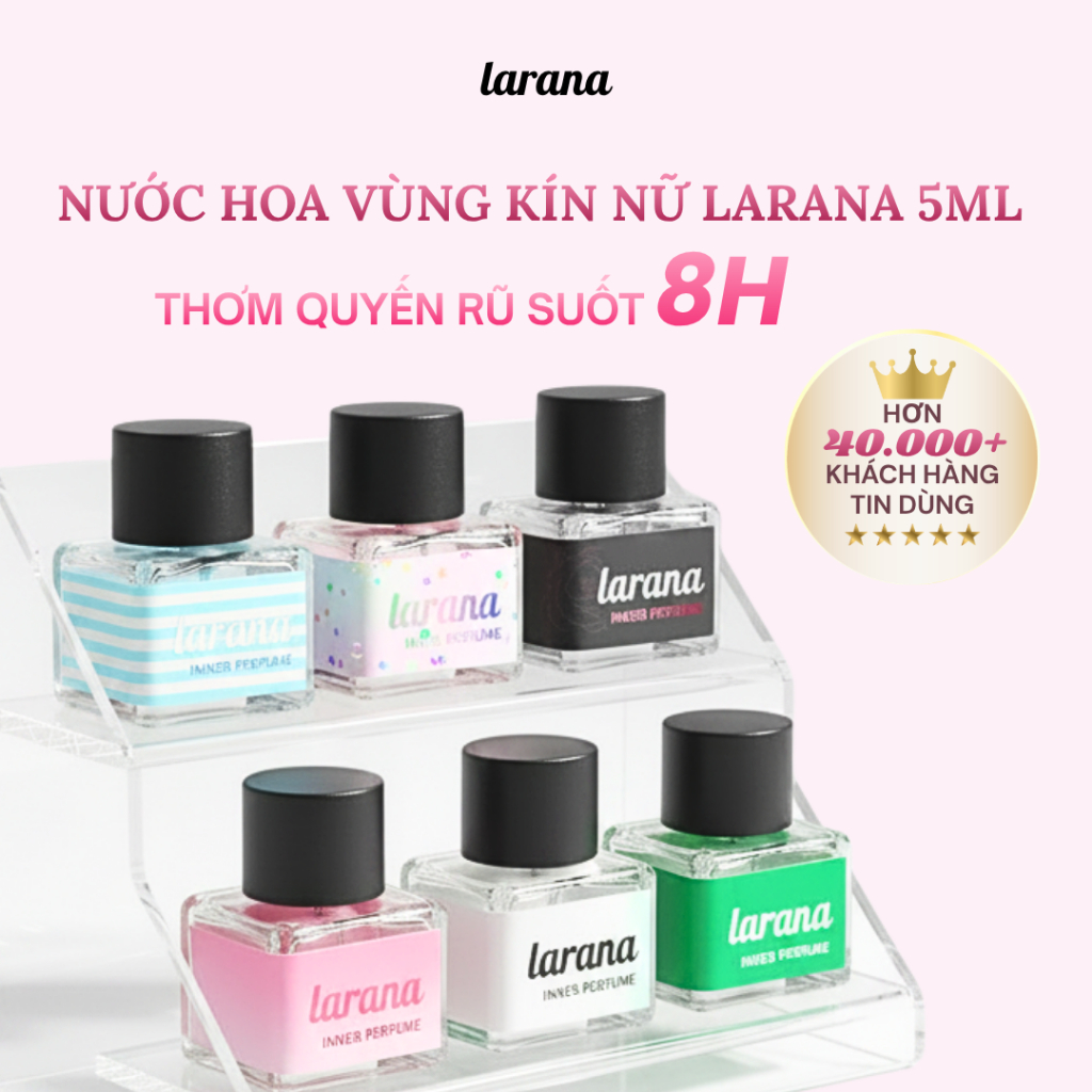 [Larana] Nước hoa chăm sóc vùng kín phụ nữ, thơm sexy ngọt ngào quyến rũ khử mùi tốt dung tích 5ml