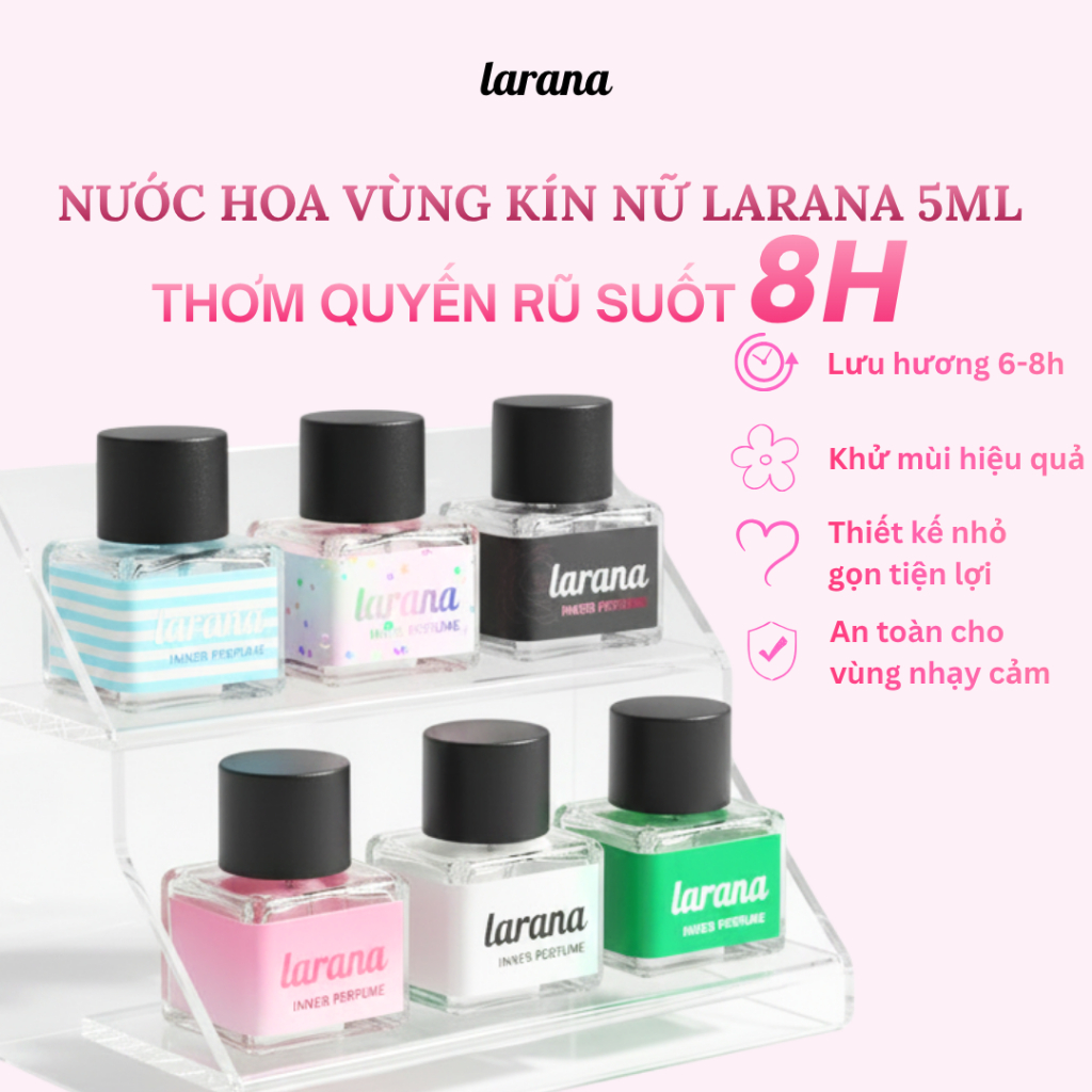 [Larana] Nước hoa chăm sóc vùng cá nhân của phụ nữ, dưỡng âm và khử mùi tốt hiệu quả dung tích 5ml