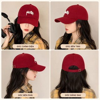 Combo 2 Mũ Lưỡi Trai Nam Nữ Amike Thêu Chữ Nổi Form Hàn Quốc - Mũ Cotton Unisex Cao Cấp Che Nắng Thời Trang