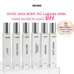 Nước hoa nữ thơm lâu Larana EDP 10ml hương thơm nữ tính, sang trọng, dịu nhẹ và quyến rũ nhỏ gọn
