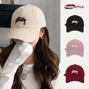 Mũ lưỡi trai HAZIN thêu chữ Amike form cứng, nón lưỡi trai dành cho nam nữ đi học đi làm chất liệu vải kaki dày mịn
