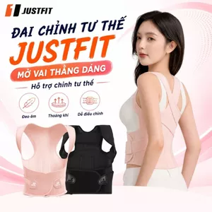JUSTFIT - Đai chống gù lưng, hỗ trợ định hình, cải thiện vóc dáng, có nẹp hỗ trợ chỉnh dáng cơ thể
