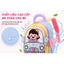 Ba lô trẻ em mẫu giáo bé gái 3D hoạt hình ba lô xe hơi dễ thương nhẹ cặp đi học