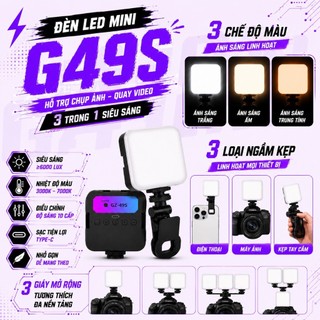 Đèn LED TÍCH ĐIỆN VUASI GZ49 – Hỗ Trợ Ánh Sáng Khi Chụp Ảnh, Quay Video, Có 3 Chế Độ Sáng Đa Năng