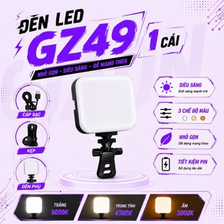 Đèn LED TÍCH ĐIỆN VUASI GZ49 – Hỗ Trợ Ánh Sáng Khi Chụp Ảnh, Quay Video, Có 3 Chế Độ Sáng Đa Năng