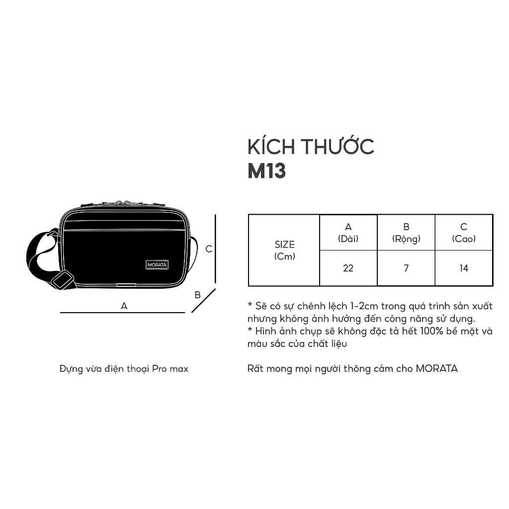 Túi Đeo Chéo M13 – Vải Canvas Phối Da PU