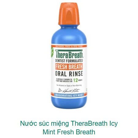 E19_ Nước súc miệng TheraBreath Mint Fresh Breath 473ml