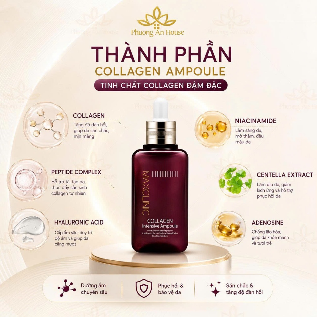 Serum Collagen Dưỡng Da Và Ngăn Ngừa Lão Hóa Maxclinic Collagen Intensive Ampoule 100ml