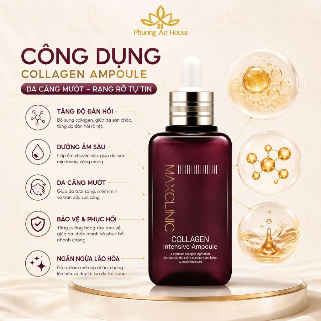 Serum Collagen Dưỡng Da Và Ngăn Ngừa Lão Hóa Maxclinic Collagen Intensive Ampoule 100ml