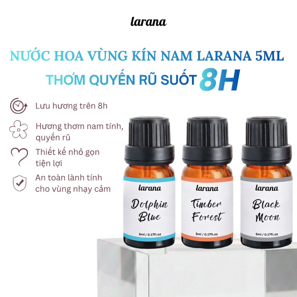 Nước hoa V Ka nam Larana Inner Perfume For Men, hương thơm lâu  tự tin, quyến rũ, thơm tho, dung tích 5ml.