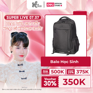 [VHL x Deli] Balo Học Sinh Deli Nam Nữ – Chống Nước Đựng Laptop 17 Inch Thiết Kế Thoáng Khí Ngăn Rộng Rãi