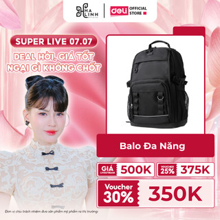[VHL x Deli] Balo Đa Năng Deli Cao Cấp Chống Nước Sức Chứa Lớn Trợ Lực Du Lịch Văn Phòng