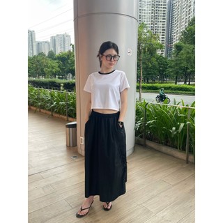 [HOẢ TỐC] Chân Váy Lưng Chun Rút Dây Buộc Nơ | Urban Volume Skirt