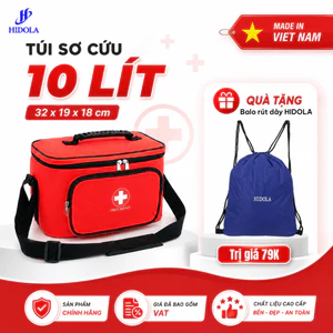 Túi Y Tế Đựng Thuốc, Túi Sơ Cứu HIDOLA Đựng Thuốc Cứu Thương Nhỏ Gọn Tiện Lợi Phù Hợp Cá Nhân 10 LÍT, 9126