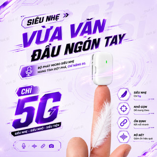 [Tặng Bông Lọc] MIC THU ÂM CÀI ÁO VUASI M19 LỌC ỒN HỖ TRỢ LIVESTREAM QUAY VIDEO MẪU MỚI SIÊU HOT