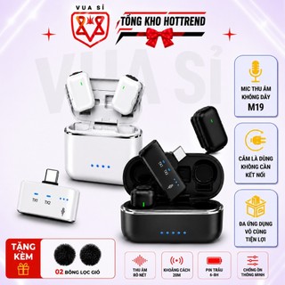 [Tặng Bông Lọc] MIC THU ÂM CÀI ÁO VUASI M19 LỌC ỒN HỖ TRỢ LIVESTREAM QUAY VIDEO MẪU MỚI SIÊU HOT