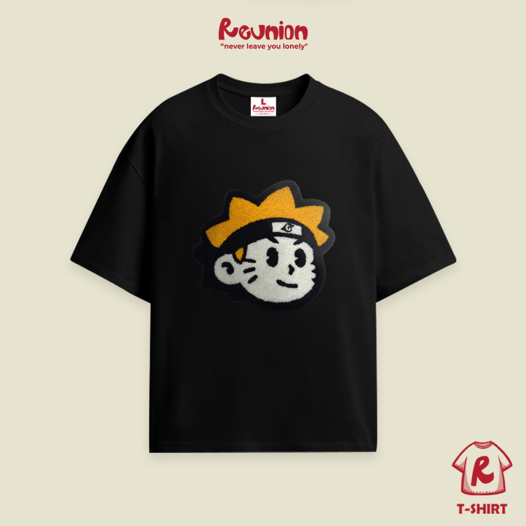 RNC Chenille Embroidery NARUTO Tee - Áo Thun Thêu Xù 3D Brand REUNION | BigBuy360 - bigbuy360.vn