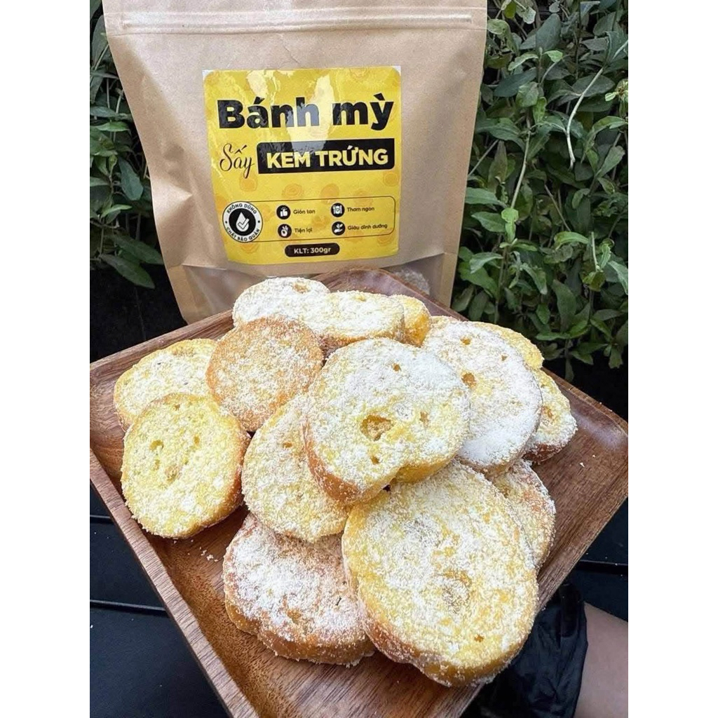 Bánh Mì Sấy Kem Trứng Chabe thơm ngon ròn rụm