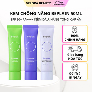 Kem chống nắng Beplain Sunscreen SPF50+ PA++++ 50ML chính hãng kiềm dầu, nâng tông, cấp ẩm