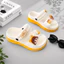 Dép sandal nữ dép bánh mì có quai hậu Sticker Cô Gái dễ thương đế cao 5cm chống trơn trượt D7751