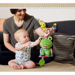 Đồ Chơi Treo Nôi Lamaze Jibber Jabber Jake Ếch Xanh Kích Thích Thị Giác Xúc Giác Thính Giác 0M+