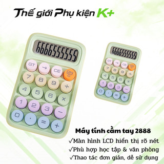 Máy tính cầm tay 2888 MINI CỠ NHỎ màn hình lớn bỏ túi phím điện tử tính toán tiện lợi