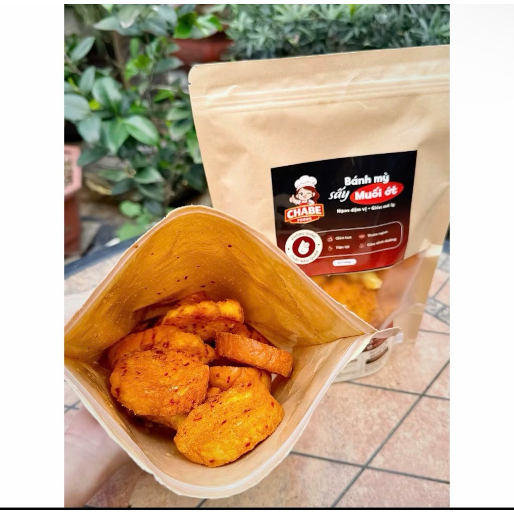 Bánh Mì Sấy Muối Ớt Chabe cay tê 300G
