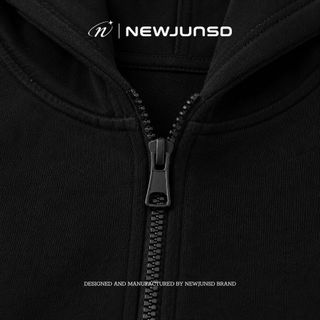 Áo Khoác Trơn HOODIE ZIP NEWJUNSD, Áo Khoác Chất Nỉ Chân Cua Kéo Khóa 2 Đầu Phong Cách Basic 380gsm