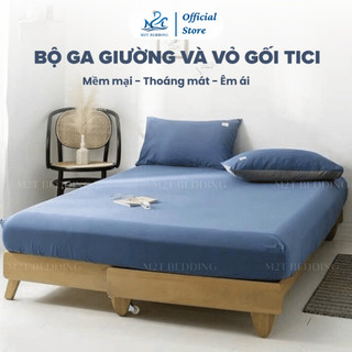 Bộ ga giường và vỏ gối Cotton Tici M2T Bedding - bộ 3 món - đủ kích thước m6/m8/2m2