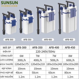 Lọc Treo Sunsun AFB - Mẫu Mới 2026 - Dùng Cho Bể Cá Cảnh, Thuỷ Sinh Vừa Và Nhỏ