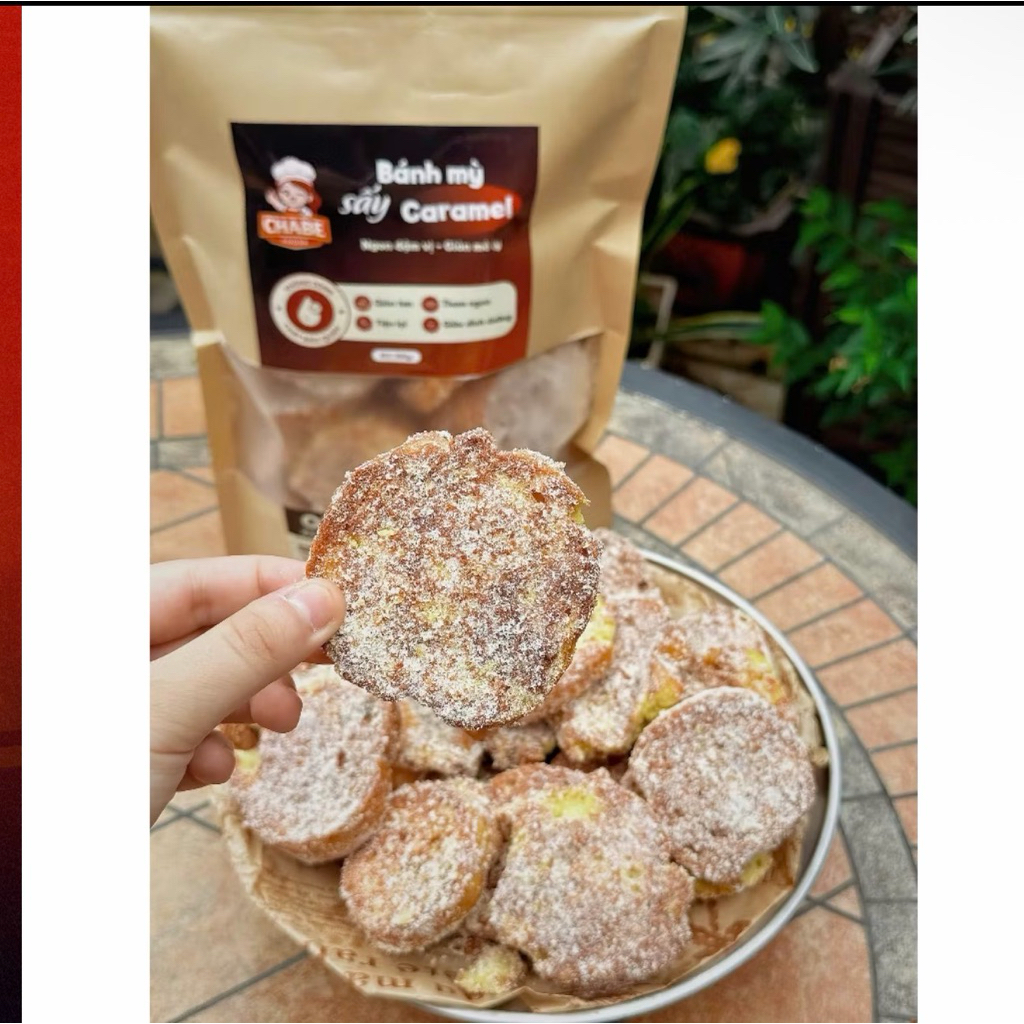 Bánh Mì Sấy Caramel Chabe ròn rụm 300G