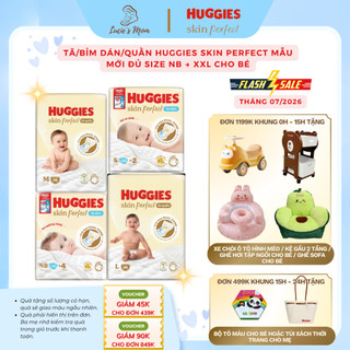 Tã/Bỉm Dán/Quần Huggies SkinPerfect / Naturemade Mẫu Mới Đủ Size NB/S/M/L/XL/XXL Cho Bé -Lucie's Mom