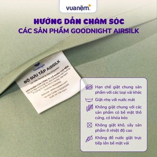 Bộ Ga Giường Tencel Goodnight Airsilk Cho Bé Mùa Hè, Ga Gối Điều Hòa Thoáng Mát An Toàn Mềm Mại