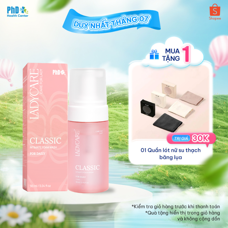 Dung Dịch Vệ Sinh Phụ Nữ Dạng Bọt Cao Cấp Ladycare Classic Và Ladycare Extra Aloe Vera