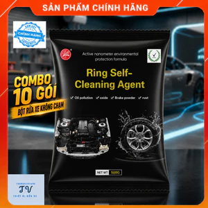Bột Rửa Xe Không Chạm Lazang Ring Self - Combo 10 Gói Bột Tạo Bọt Tuyết Tẩy Rửa Vành Xe Ô Tô Xe Máy Siêu Sáng Bóng