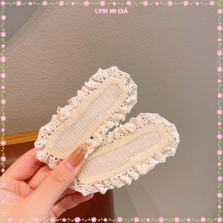 Set 2 Miếng Dán Tóc Cố Định Tone Nâu Kitty Kèm Charm Thời Trang Hàn Quốc