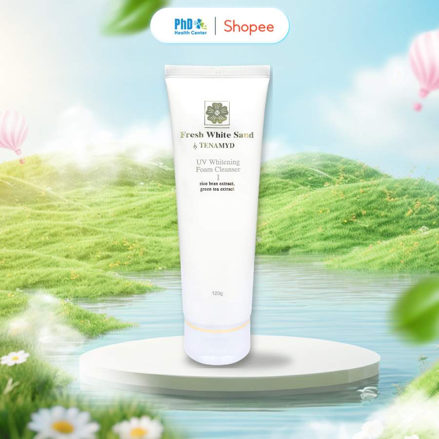 Sữa Rửa Mặt Trắng Da Tenamyd Fresh White Sand I, II, III Tuýp 120g - Sữa Rửa Mặt Làm Sạch Sâu