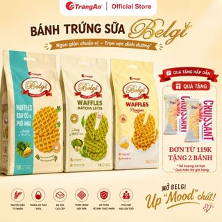 Bánh quy trứng sữa giòn 250g Belgi Tràng An vị trứng sữa, Matcha Latte, Rau Củ Phô Mai