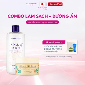 COMBO Làm Sạch Dưỡng Ẩm Sáp Tẩy Trang Cleansing Balm 70g+ Toner Chiết Xuất Hạt Ý Dĩ 500ml