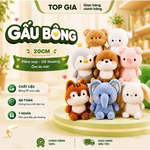 Thú nhồi bông Topgia mini các loại, gấu bông nhỏ xinh dễ thương
