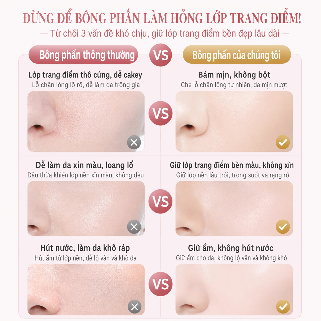 Phấn nước cushio,giữ trang lâu,chống trôi trang,che khuyết,kiểm dầu,dưỡng ẩm,2 màu