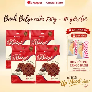 Combo bánh Belgi trứng sữa mềm vị 230g, dinh dưỡng hoàn hảo cho bữa phụ, sản phẩm chính hãng