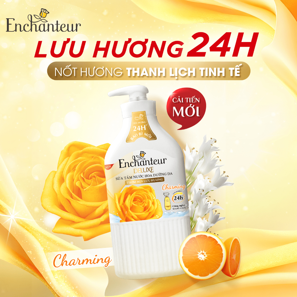 [SVIP] Sữa tắm hương nước hoa Pháp Enchanteur Deluxe 650g / 900g - Mềm mịn như lụa Lưu hương 24H