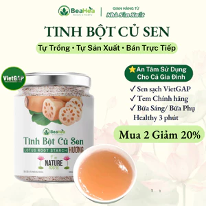 Tinh Bột Củ Sen VietGAP BeaHea | Mua 2 Giảm 20% và FlashSale 50% | 50g 120g - Khách Mới Trải Nghiệm