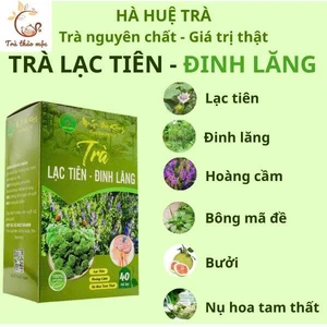 Trà Lạc Tiên - Đinh Lăng hộp 40 túi lọc, hỗ trợ giấc ngủ, tiền đình, tăng trí nhớ