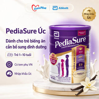 Sữa PediaSure Úc Abbott 850g Vani Dinh dưỡng cho trẻ biếng ăn 1-10 tuổi, nhập khẩu Úc chính hãng
