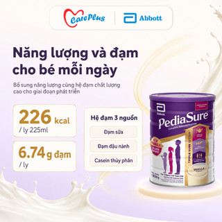Sữa PediaSure Úc Abbott 850g Vani Dinh dưỡng cho trẻ biếng ăn 1-10 tuổi, nhập khẩu Úc chính hãng