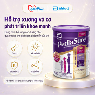 Sữa PediaSure Úc Abbott 850g Vani Dinh dưỡng cho trẻ biếng ăn 1-10 tuổi, nhập khẩu Úc chính hãng
